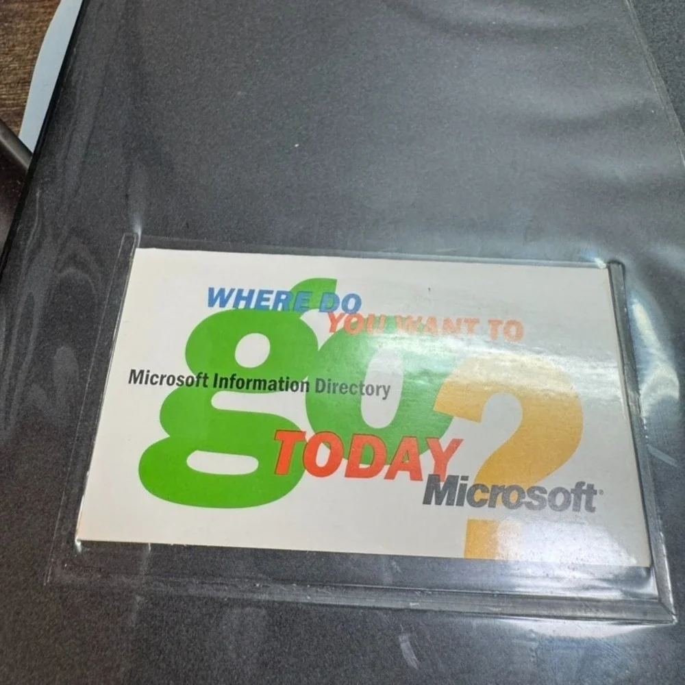 Microsoft Tech Ed 97 Black‎ with notepad - Vintage